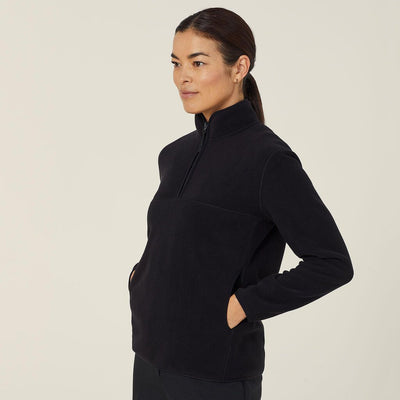 POLAR FLEECE ZIP NECK PULLOVER