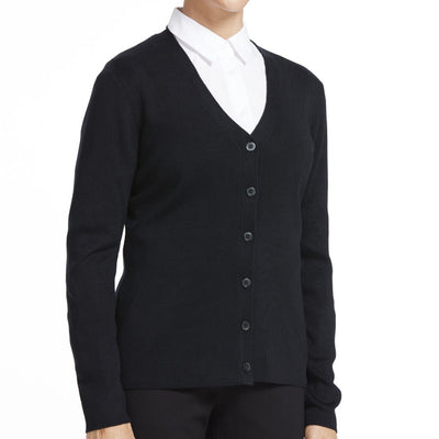 ACRYLIC BUTTON FRONT CARDIGAN