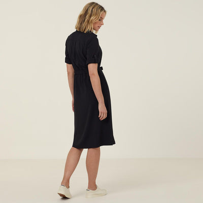 HEAVY STRETCH GEORGETTE SHIRT DRESS