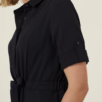 HEAVY STRETCH GEORGETTE SHIRT DRESS