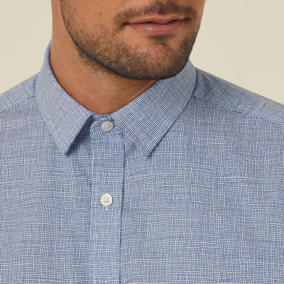 AVIGNON ABSTRACT PRINT STRETCH LONG SLEEVE SHIRT