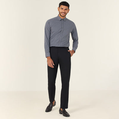 AVIGNON WINDOW CHECK STRETCH LONG SLEEVE SHIRT