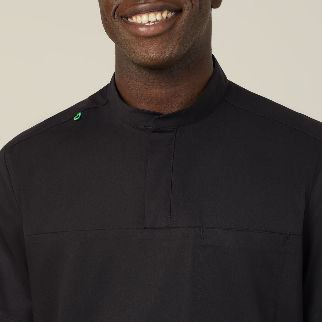 NEXT-GEN ANTIBACTERIAL ACTIVE DOHERTY MANDARIN COLLAR SCRUB TOP