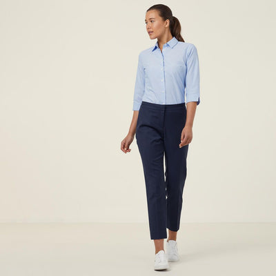 POLY COTTON END ON END 3/4 SLEEVE SHIRT