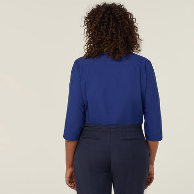 POLY COTTON END ON END 3/4 SLEEVE SHIRT