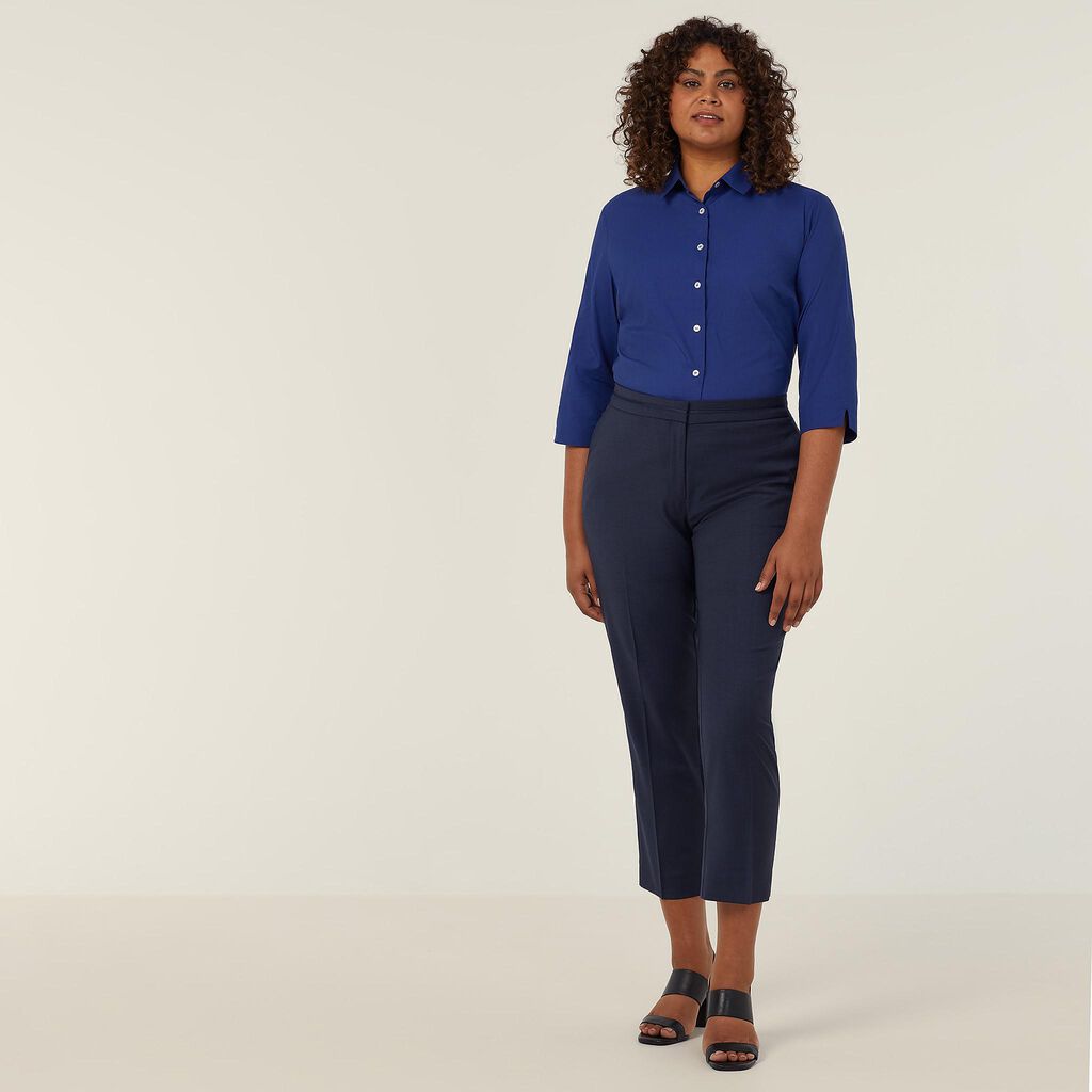 POLY COTTON END ON END 3/4 SLEEVE SHIRT