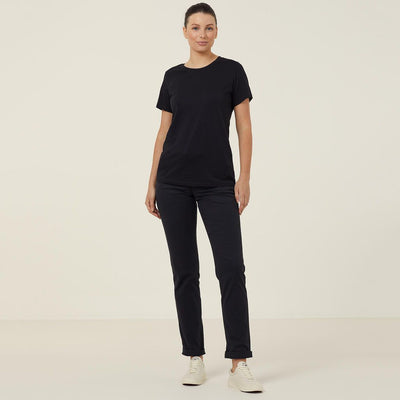 WOMEN'S COTTON JERSEY SHORT SLEEVE CREW NECK TEE