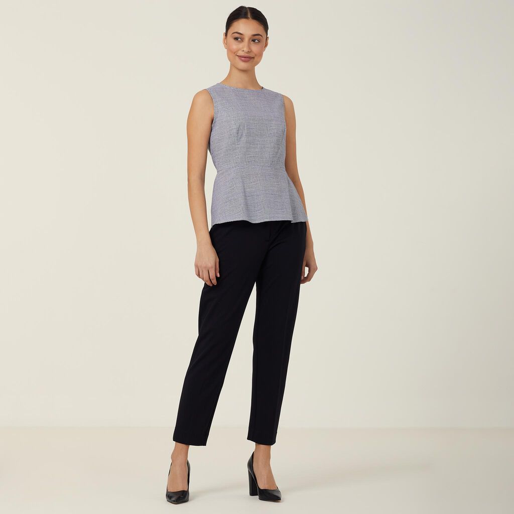 AVIGNON ABSTRACT PRINT SLEEVELESS SHELL TOP