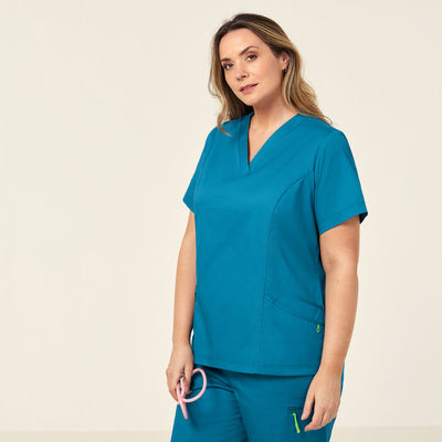 NEXT-GEN ANTIBACTERIAL ACTIVE FLORENCE SCRUB TOP