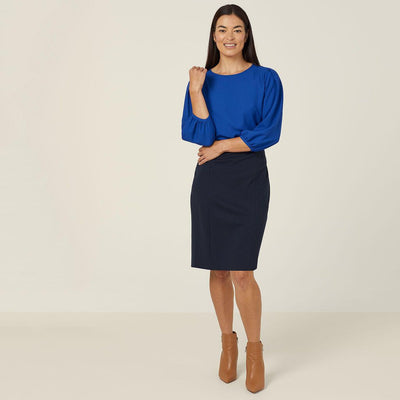 FRENCH GEORGETTE 3/4 SLEEVE TOP