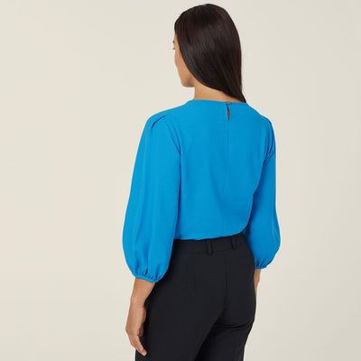 FRENCH GEORGETTE 3/4 SLEEVE TOP
