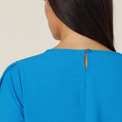 FRENCH GEORGETTE 3/4 SLEEVE TOP