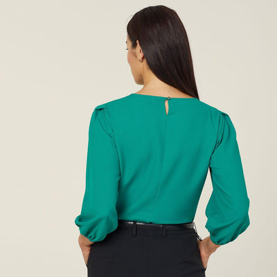 FRENCH GEORGETTE 3/4 SLEEVE TOP