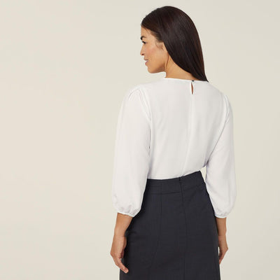 FRENCH GEORGETTE 3/4 SLEEVE TOP