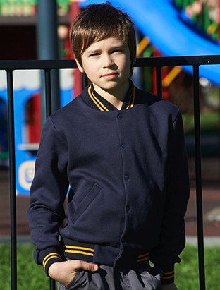 CJ1314-Kids School Wear Bomber Jacket