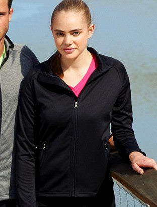 CJ1454-Ladies Light Weight Fleece Zip Through Jacket