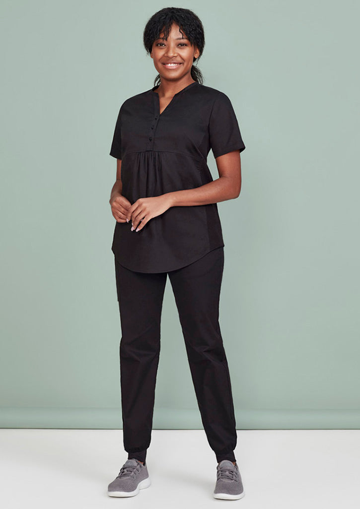 CST243LS-Rose Womens Tunic Scrub Top