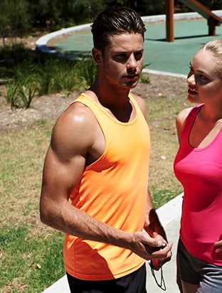 CT1411-Mens Brushed Razor Back Singlet