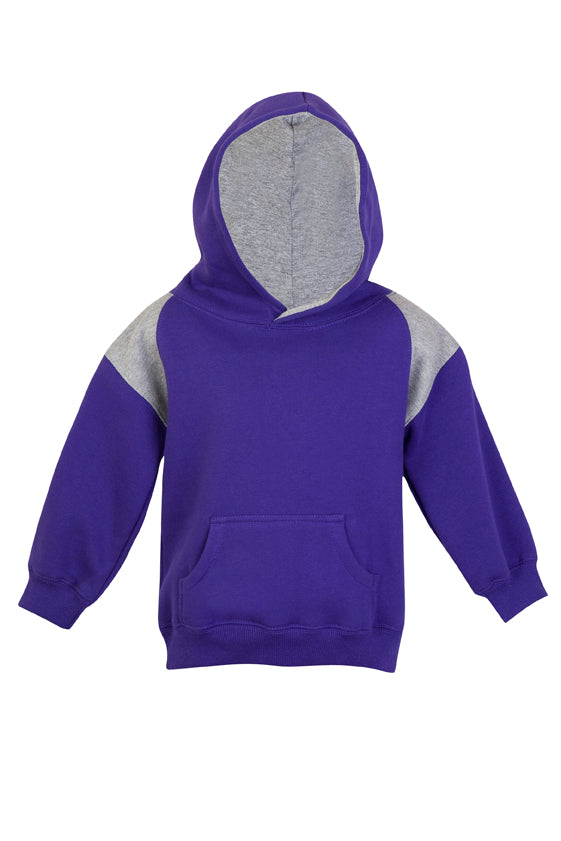 F335PP-Kids Shoulder  Contrast Panel Hoodies
