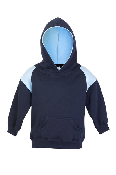 F335PP-Kids Shoulder  Contrast Panel Hoodies