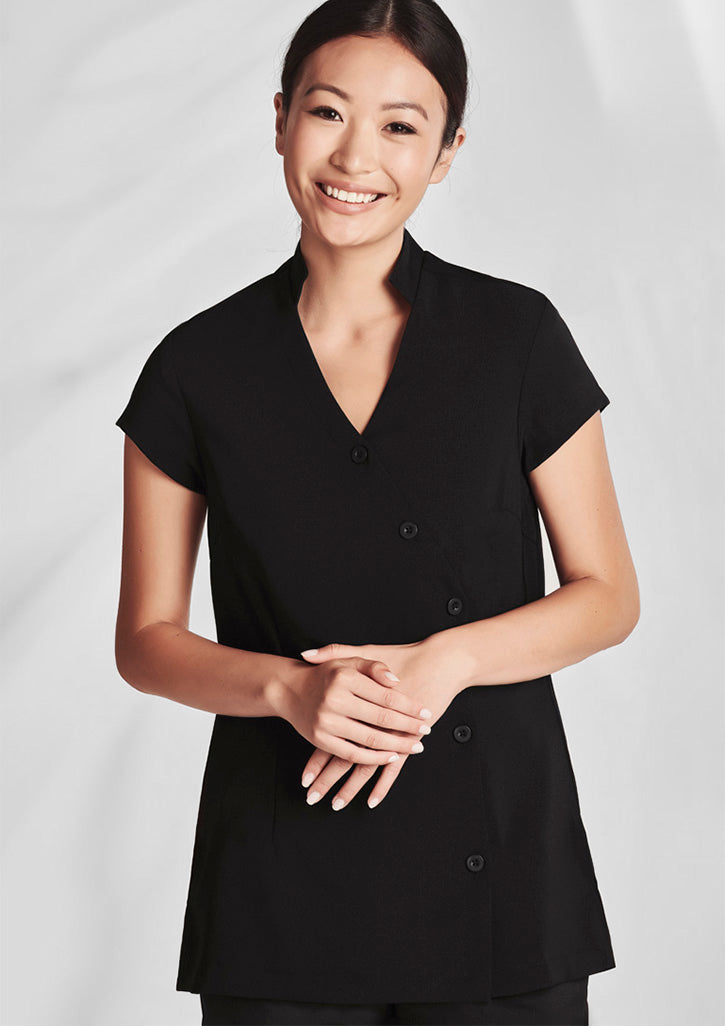 H134LS-Ladies Zen Crossover Tunic