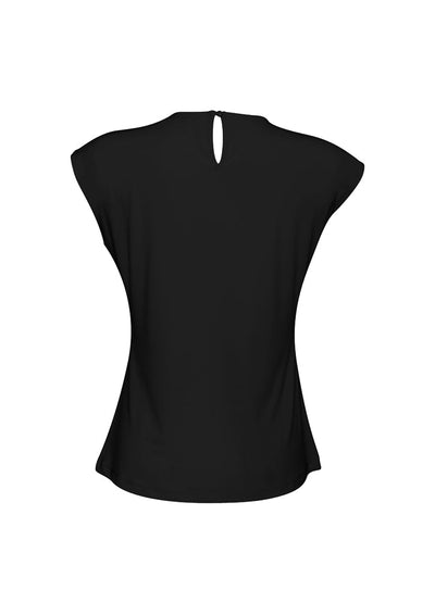 K624LS-Ladies Mia Pleat Knit Top