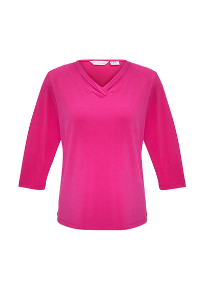 K819LT-Ladies Lana 3/4 Sleeve Top