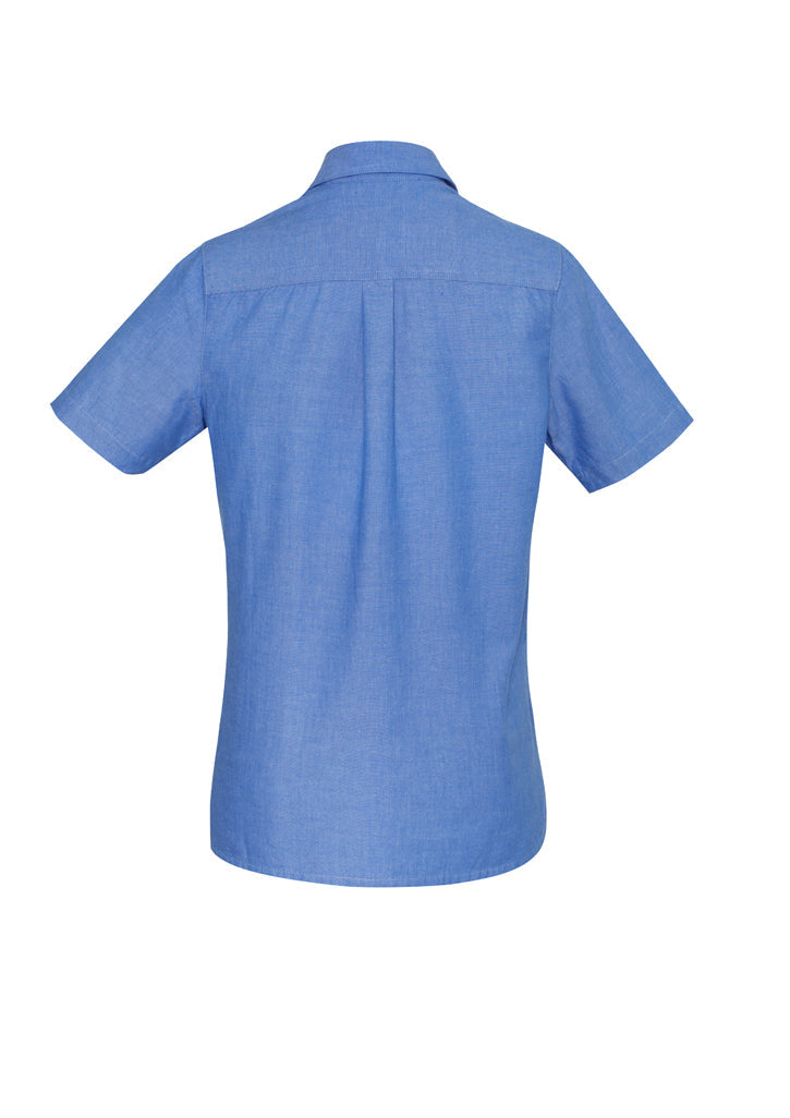 LB6200-Ladies Wrinkle Free Chambray Short Sleeve Shirt