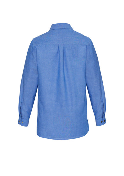 LB6201-Ladies Wrinkle Free Chambray Long Sleeve Shirt