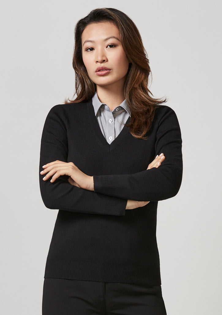 LP3506-Ladies V-Neck Pullover