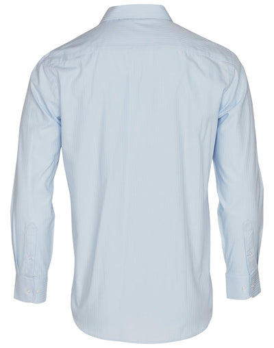 M7112 Men's Mini Herringbone Long Sleeve Shirt