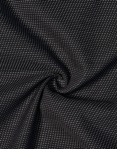 M7400S ASCOT MENS SHORT SLEEVE DOT JACQUARD STRETCH SHIRT