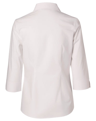 M8030Q Women's Fine Twill 3/4 Sleeve Shirt