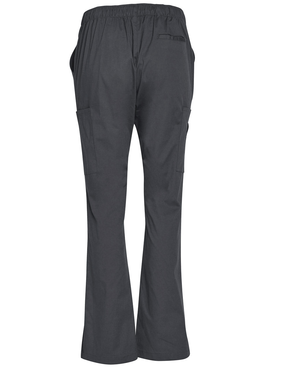 M9720 LADIES SEMI-ELASTIC WAIST TIE SOLID COLOUR SCRUB PANTS