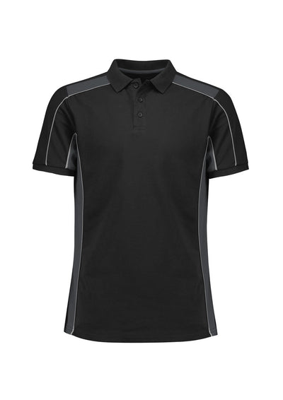 P413US-Unisex Grid Short Sleeve Polo