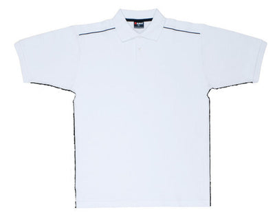 P700HB-Mens 100% Cotton Pique Knit With Piping