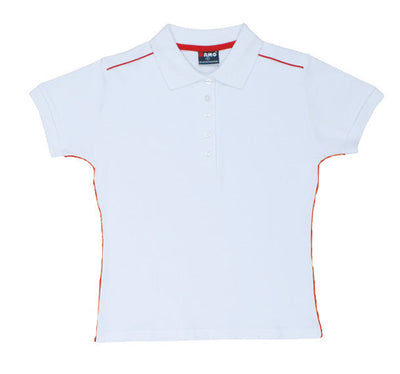 P700LD-Ladies 100% Cotton Pique Knit With Piping