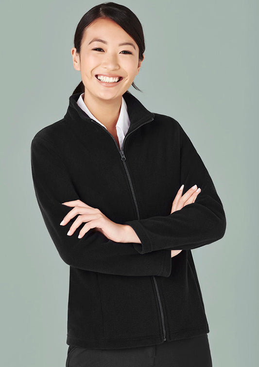 PF631-Ladies Plain Micro Fleece Jacket