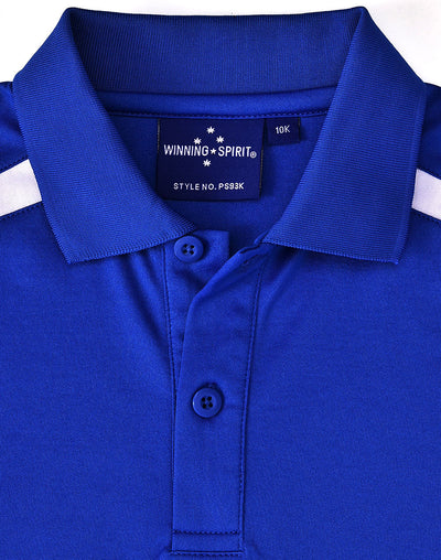 PS93K KIDS SUSTAINABLE POLY/COTTON CONTRAST SS POLO