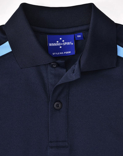 PS93K KIDS SUSTAINABLE POLY/COTTON CONTRAST SS POLO