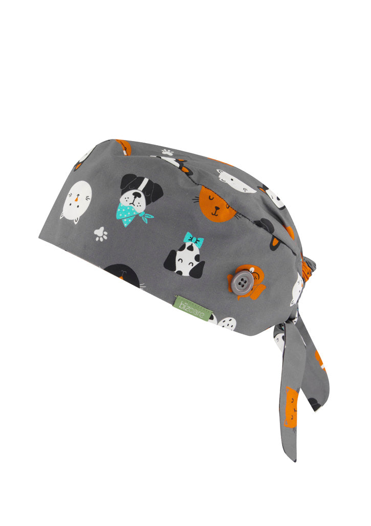 CSC245U-Unisex Printed Scrub Cap