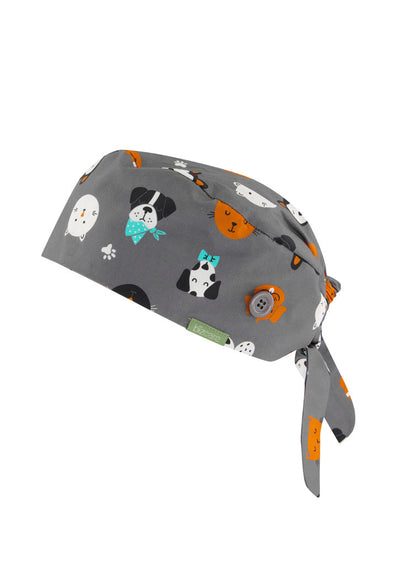 CSC245U-Unisex Printed Scrub Cap