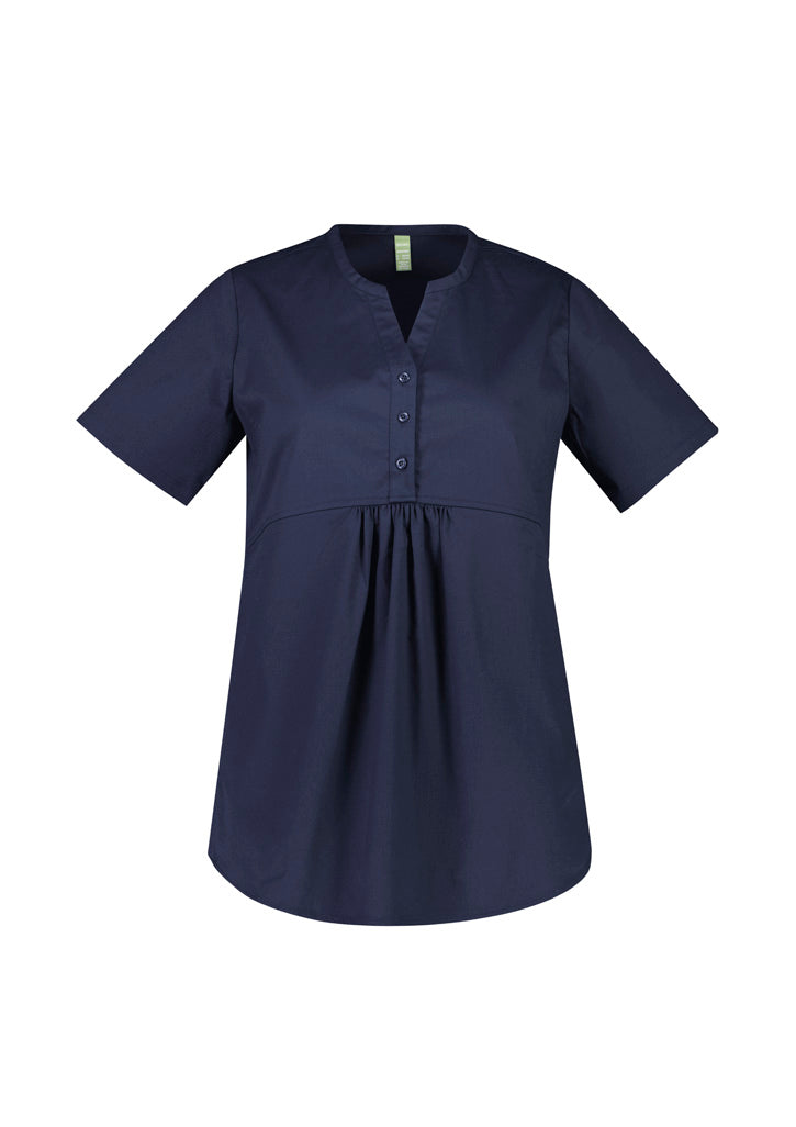 CST243LS-Rose Womens Tunic Scrub Top