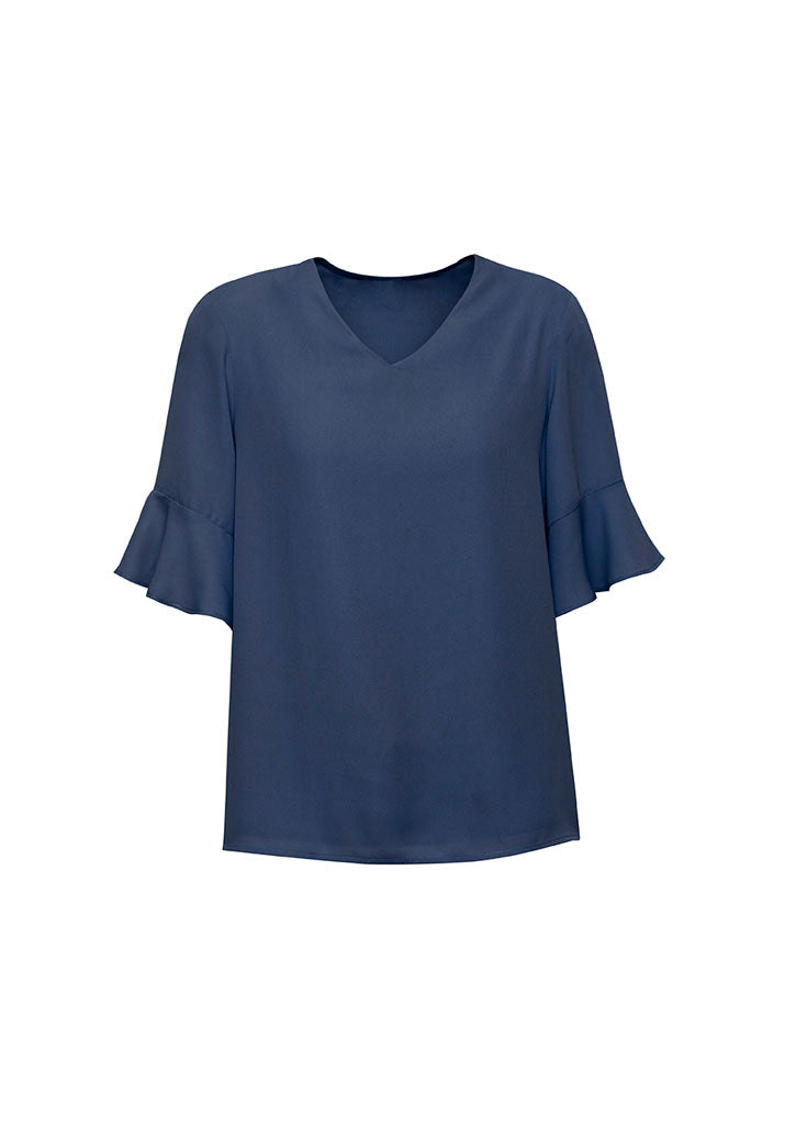 RB966LS-Aria Womens Fluted Sleeve Blouse