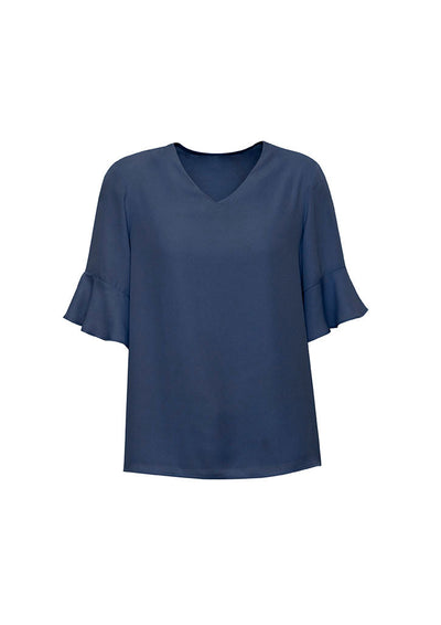 RB966LS-Aria Womens Fluted Sleeve Blouse