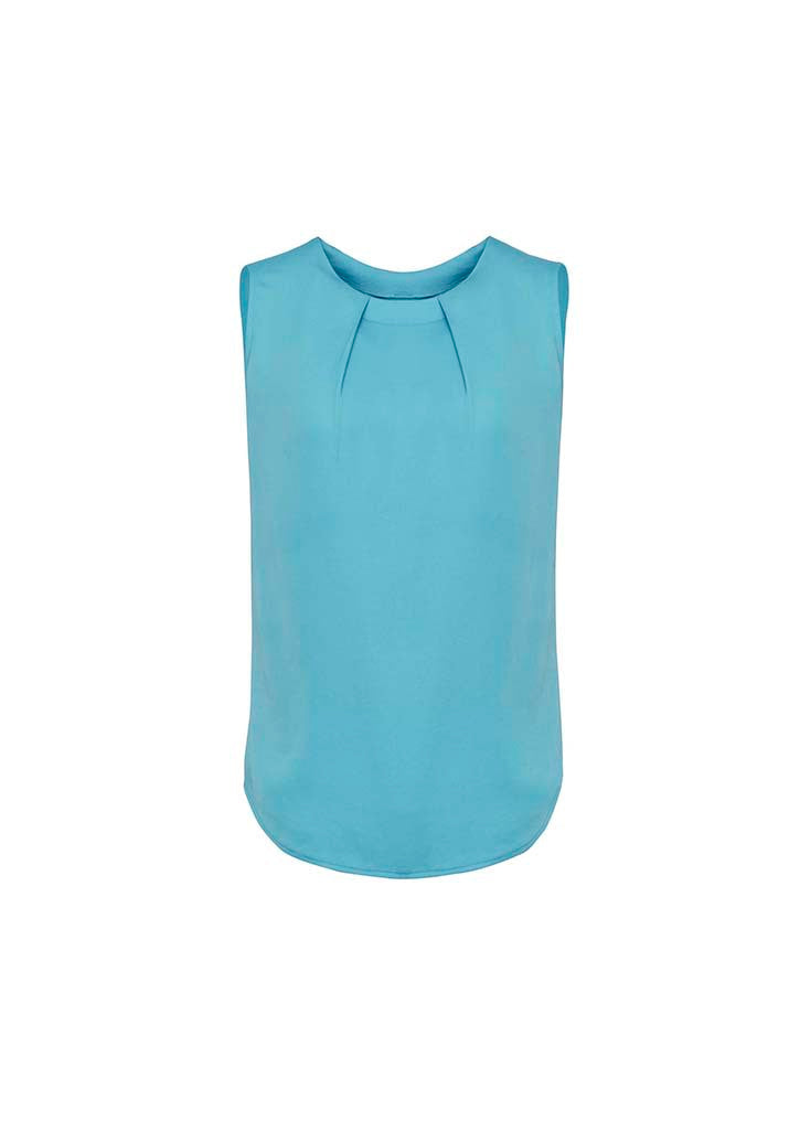 RB973LN-Estelle Womens Sleeveless Pleat Blouse
