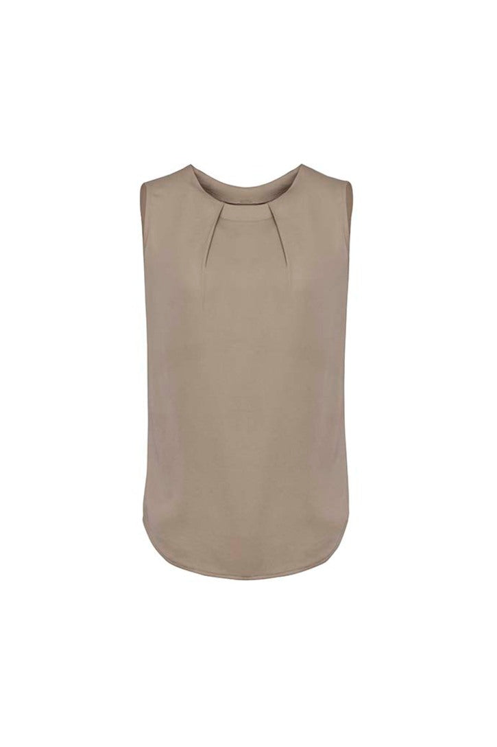 RB973LN-Estelle Womens Sleeveless Pleat Blouse