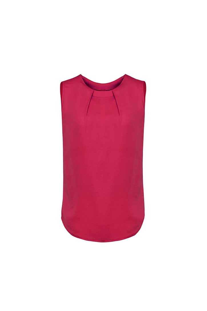 RB973LN-Estelle Womens Sleeveless Pleat Blouse