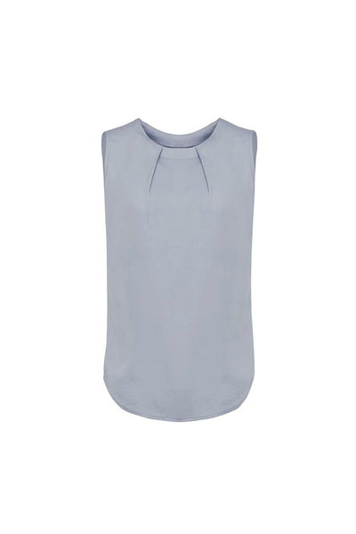 RB973LN-Estelle Womens Sleeveless Pleat Blouse