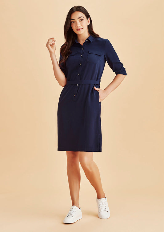 RD069L-Chloe Womens Georgette Shirt Dress